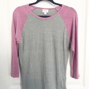 LuLaRoe Vintage Wash Randy Baseball T